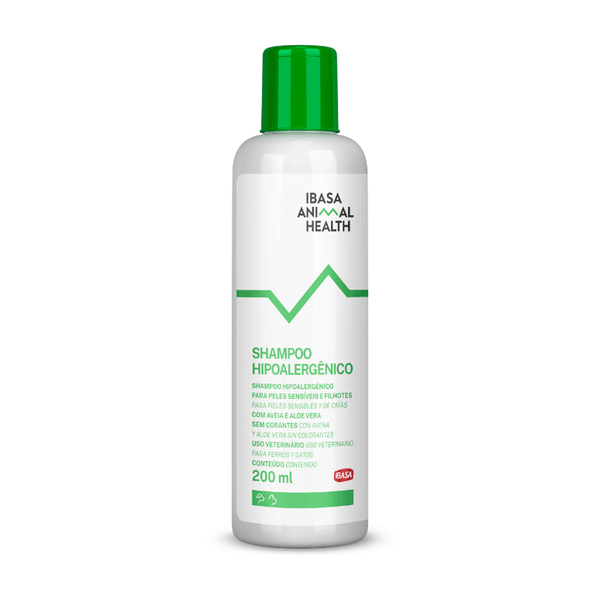 Shampoo Hipoalergênico Peles Sensíveis e Filhotes Ibasa 200ml