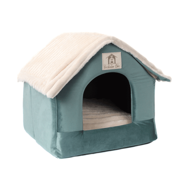 Casinha-Chic-para-Caes-e-Gatos-Bichinho-Chic-Verde--lateral