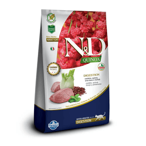 Ração N&D Quinoa Gatos Adultos Digestion Cordeiro