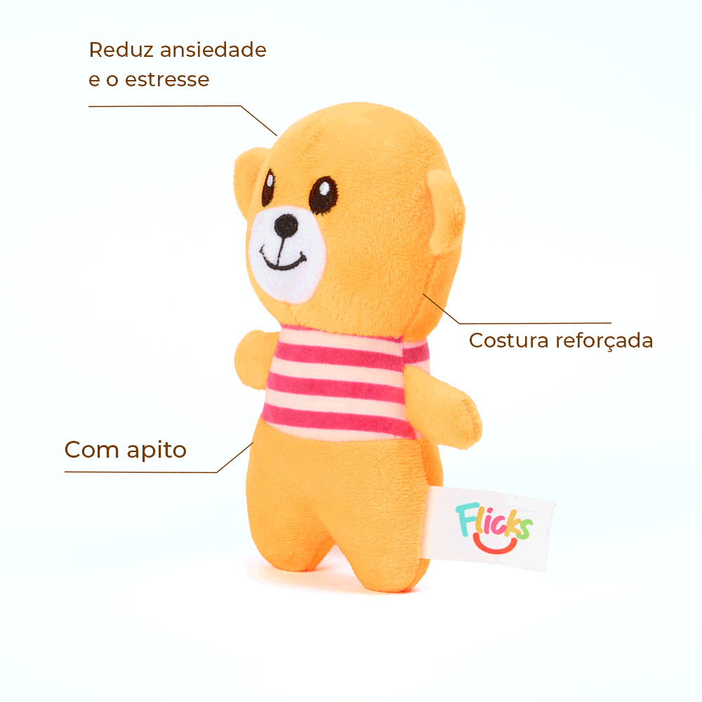 Brinquedo Pelúcia Ursinho Navy Flicks