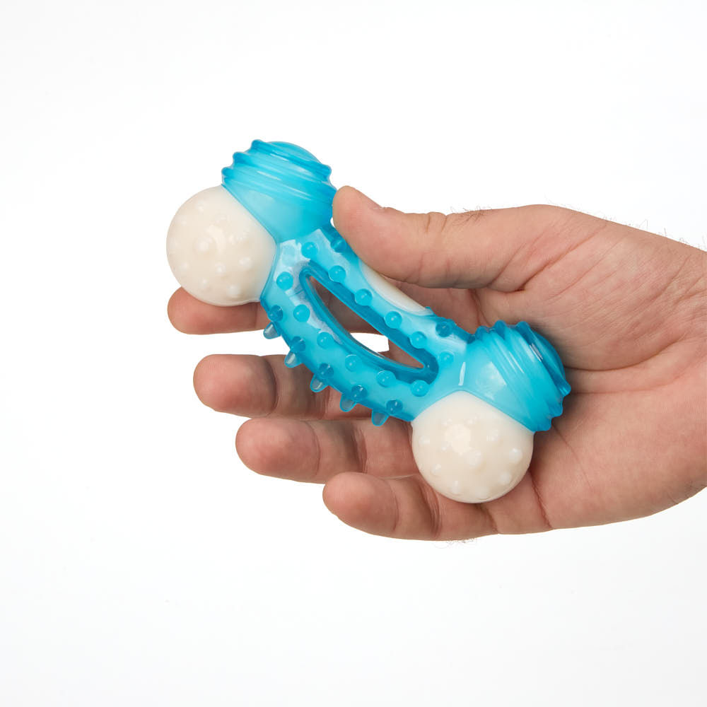 Brinquedo Ossinho Flicks Azul interação e diversão | Cobasi