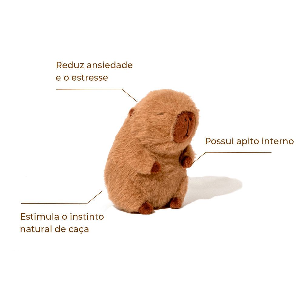 Brinquedo Pelúcia Capivara Flicks