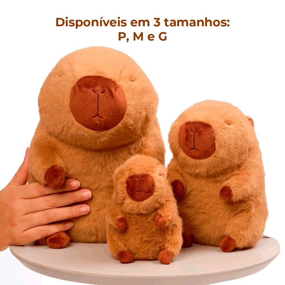 Brinquedo Pelúcia Capivara Flicks