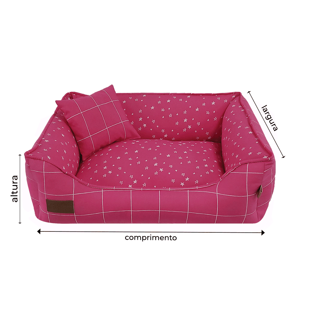 Cama Risca Star Fábrica Pet Rosa