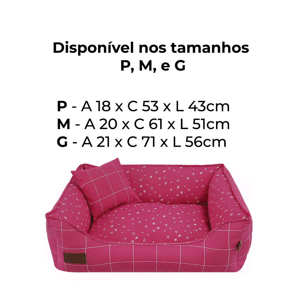 Cama Risca Star Fábrica Pet Rosa