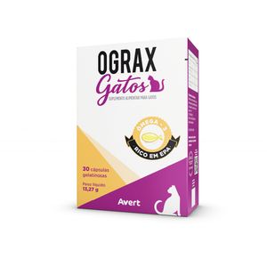 Ograx Gatos Suplemento Alimentar Avert - 30 cápsulas