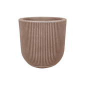 Vaso SP27 Fosco 29 x 29cm com Prato Antique Castanho Vasart