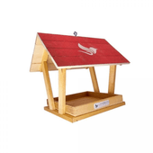 Comedouro Manual Livre Birds para Pássaros Livres Vermelho