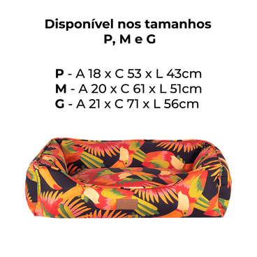 Tamanhos-da-Cama-Tucano-Fabrica-Pet-Vermelho