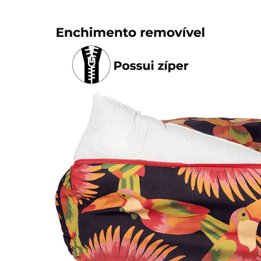 Enchimento-da-Cama-Tucano-Fabrica-Pet-Vermelho