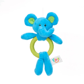 Brinquedo Pelúcia Elefante com Argola Flicks