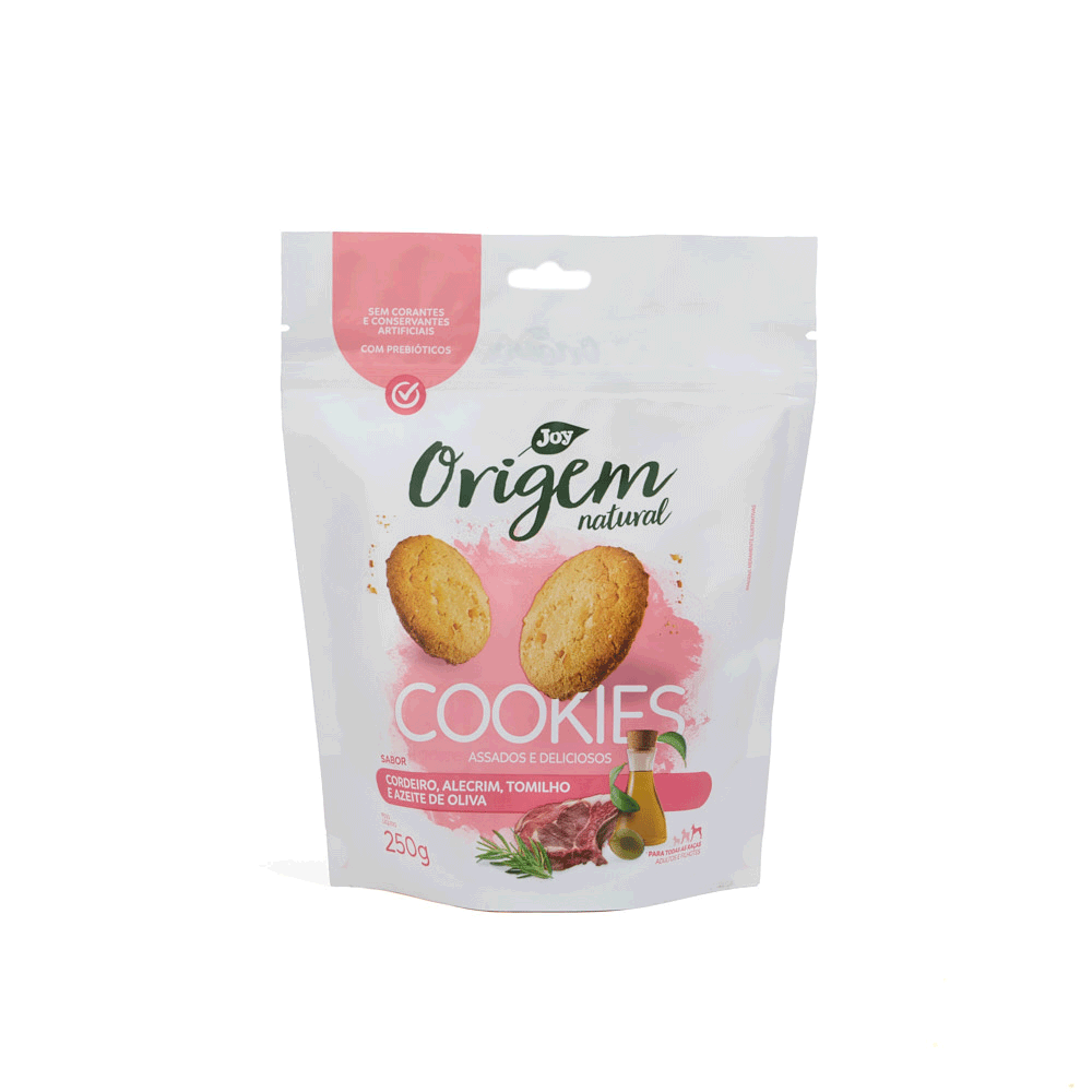 Petisco Cookies Origem Natural Cães Cordeiro