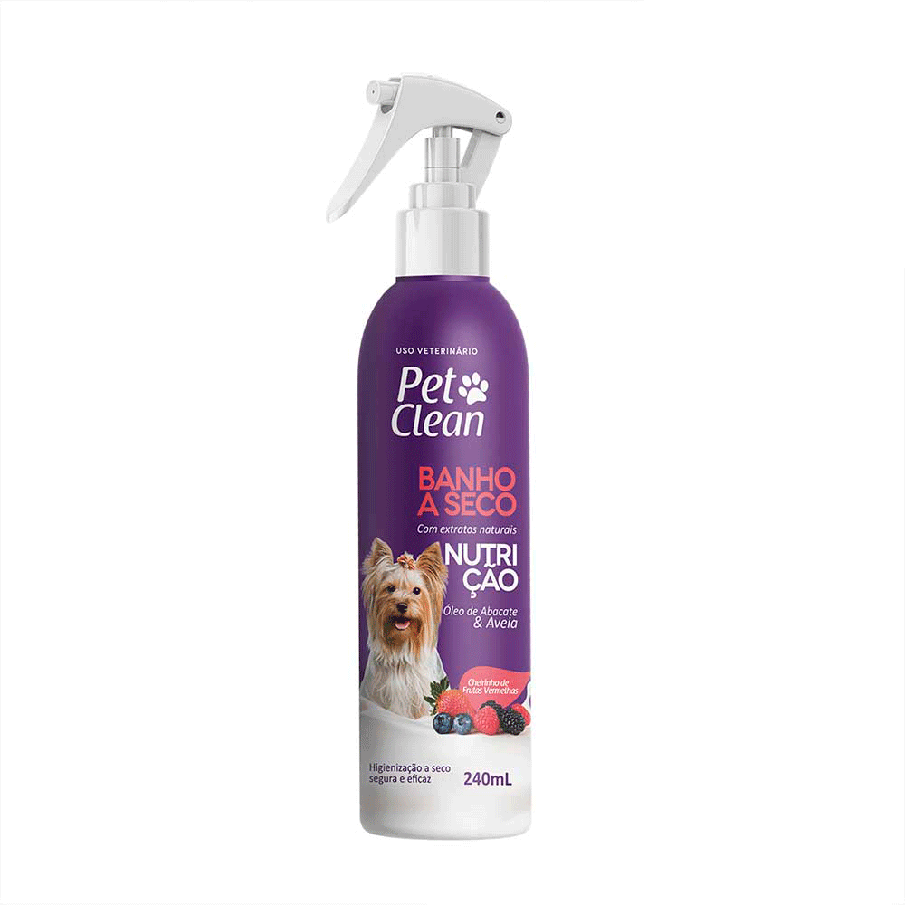 Banho a Seco para Cães e Gatos Nutrição Pet Clean