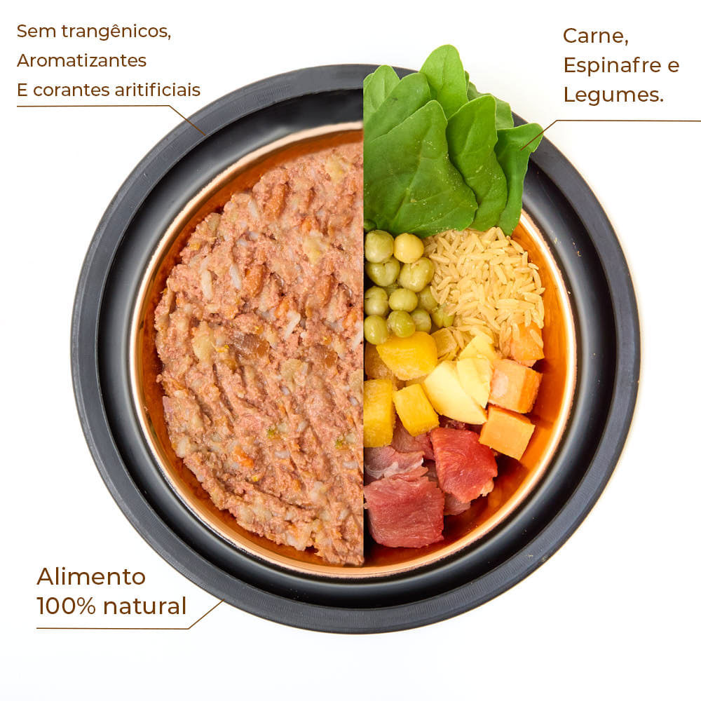 Ração Úmida para Cães Adultos Origem Nature Carne com Espinafre e Legumes