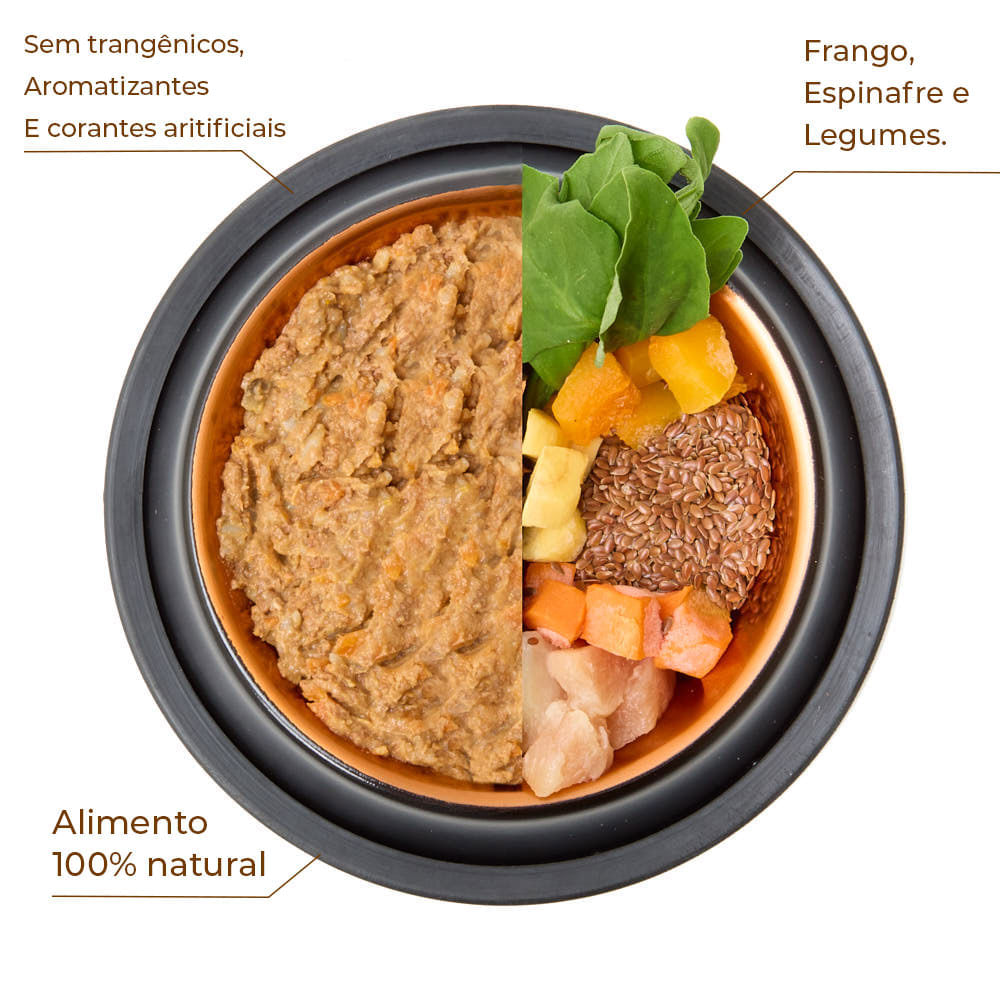 Ração Úmida para Cães Adultos Origem Nature Frango com Espinafre e Legumes