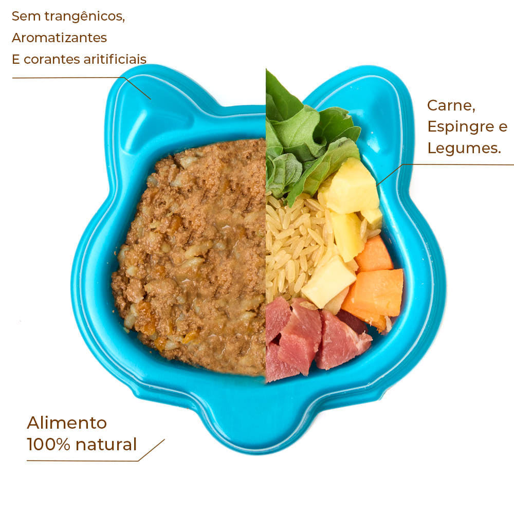 Ração Úmida Gatos Origem Nature Carne com Espinafre e Legumes