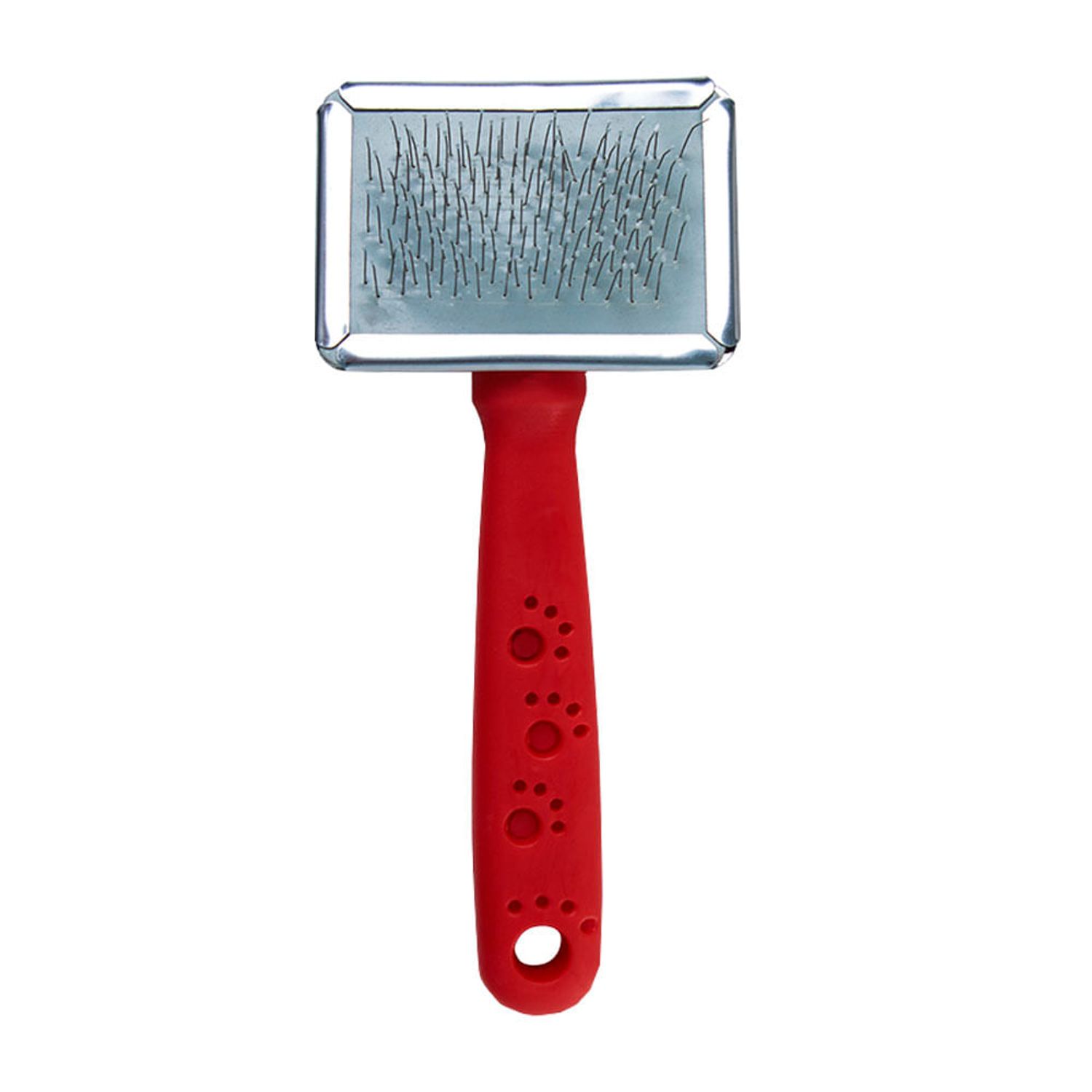 Rasqueadeira-Aco-Cabo-de-Plastico-Vermelho-HomePet-Nº1