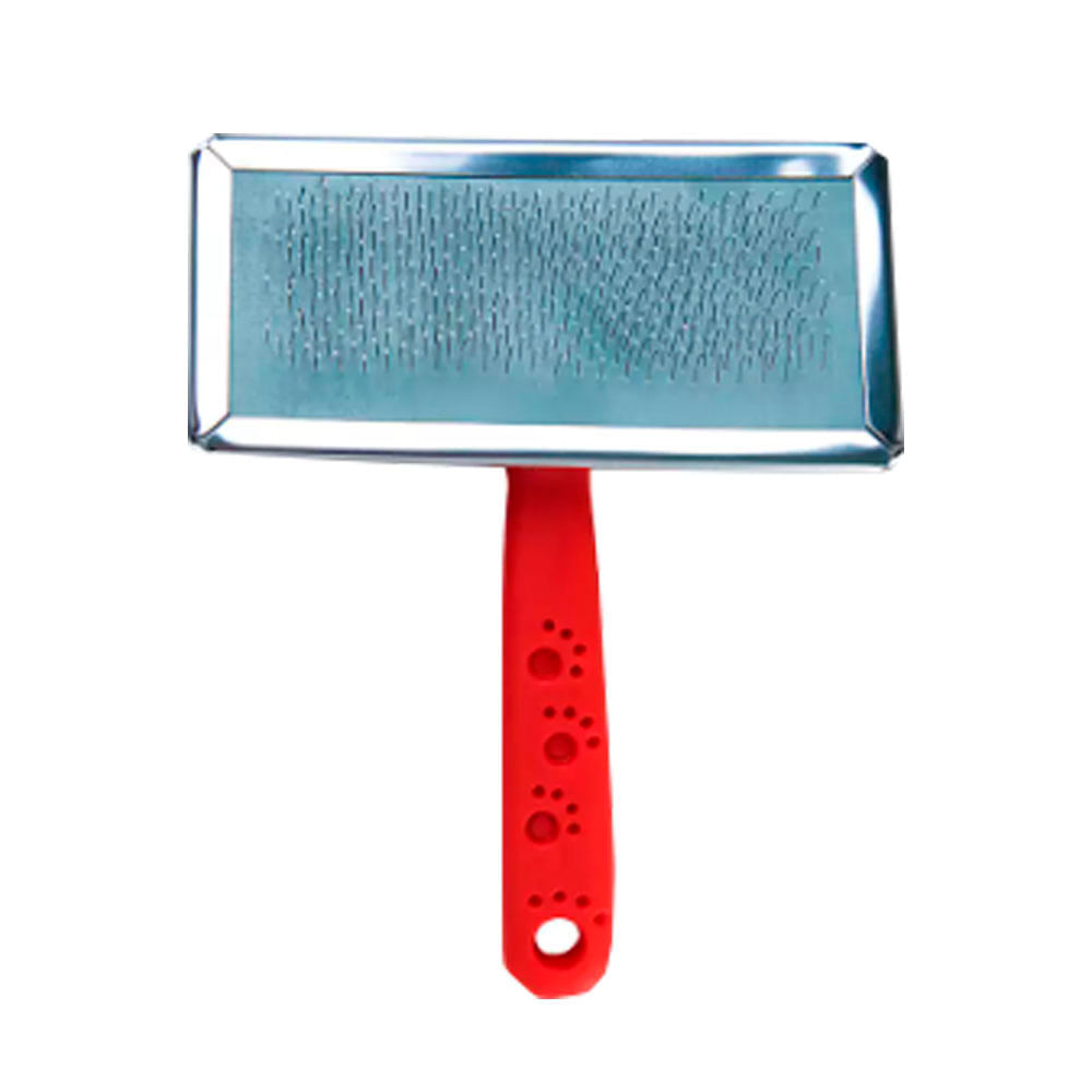 Rasqueadeira Aço Cabo de Plástico Vermelho HomePet