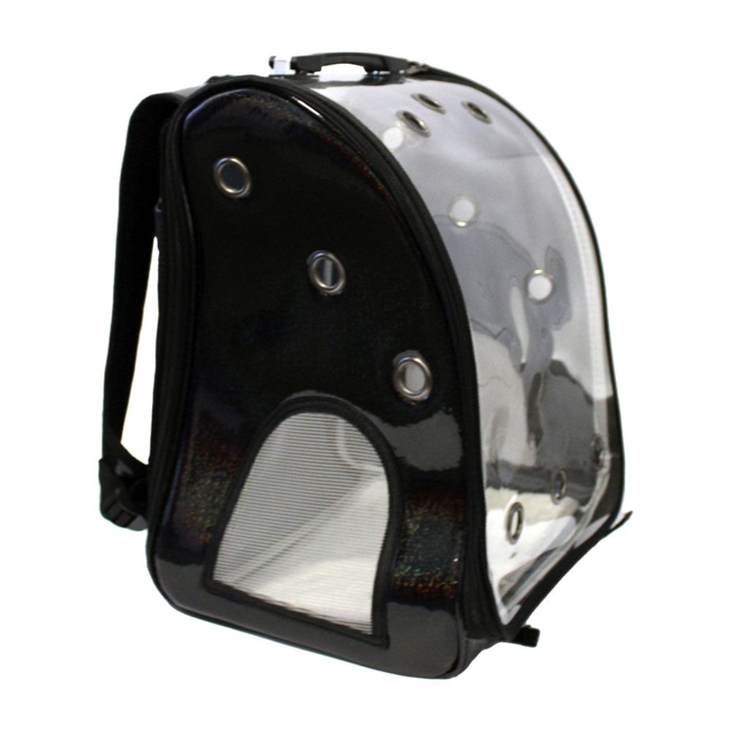Mochila-Oxford-C-pet-Preta-Lateral