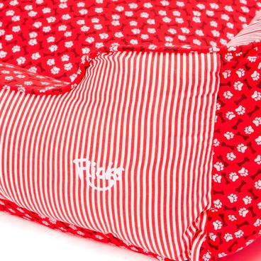 Tecido-da-Cama-Flicks-Ossinho-Vermelha-para-Caes-e-Gatos