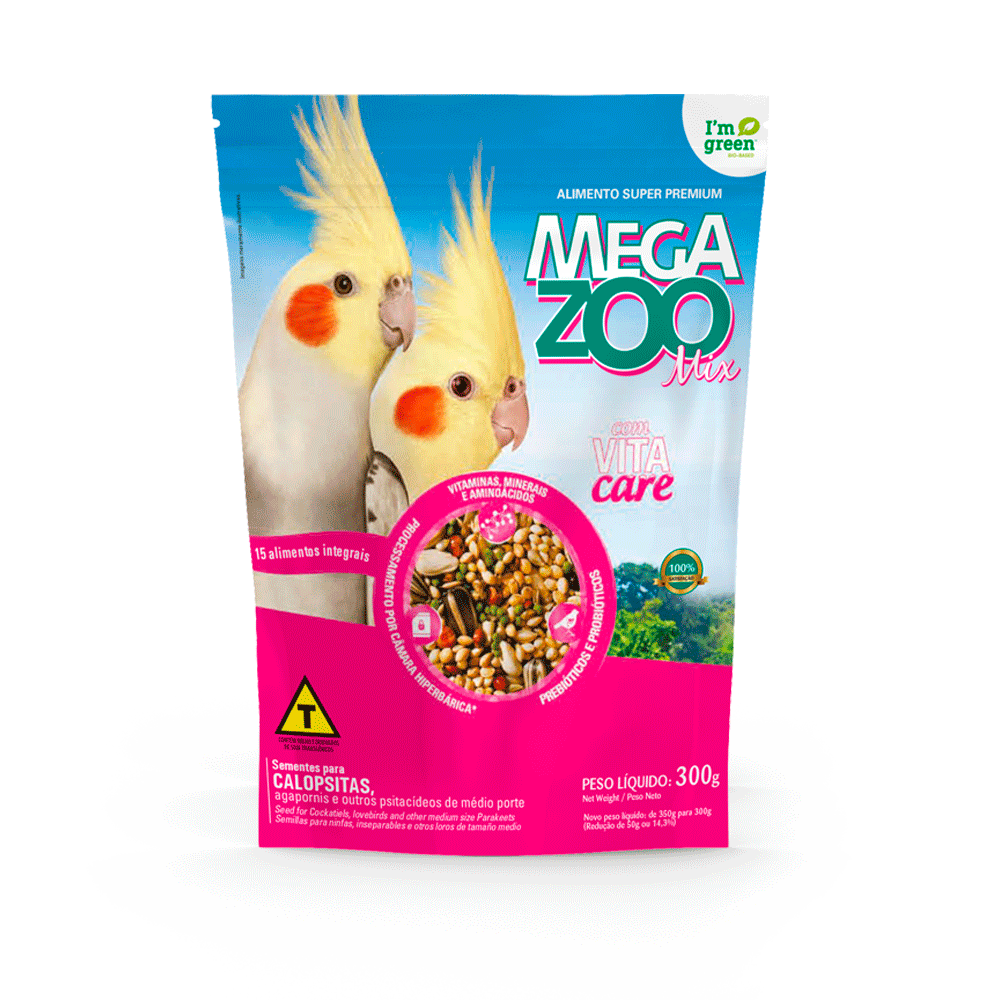 Ração para Calopsita Mix Megazoo