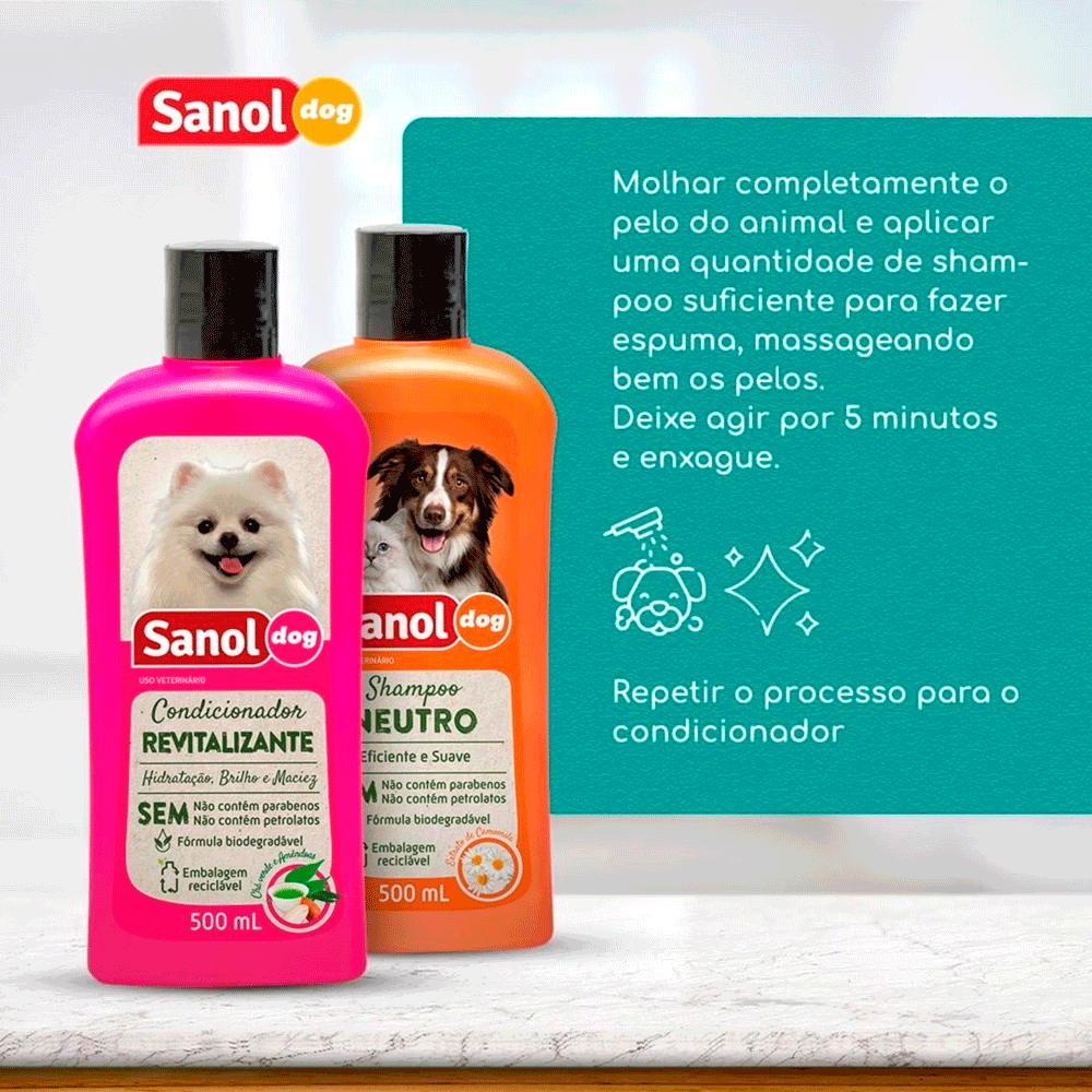 Condicionador Revitalizante para Cães Sanol