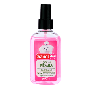 Colônia Fêmea Red Flowers Sanol Dog - 120 ml