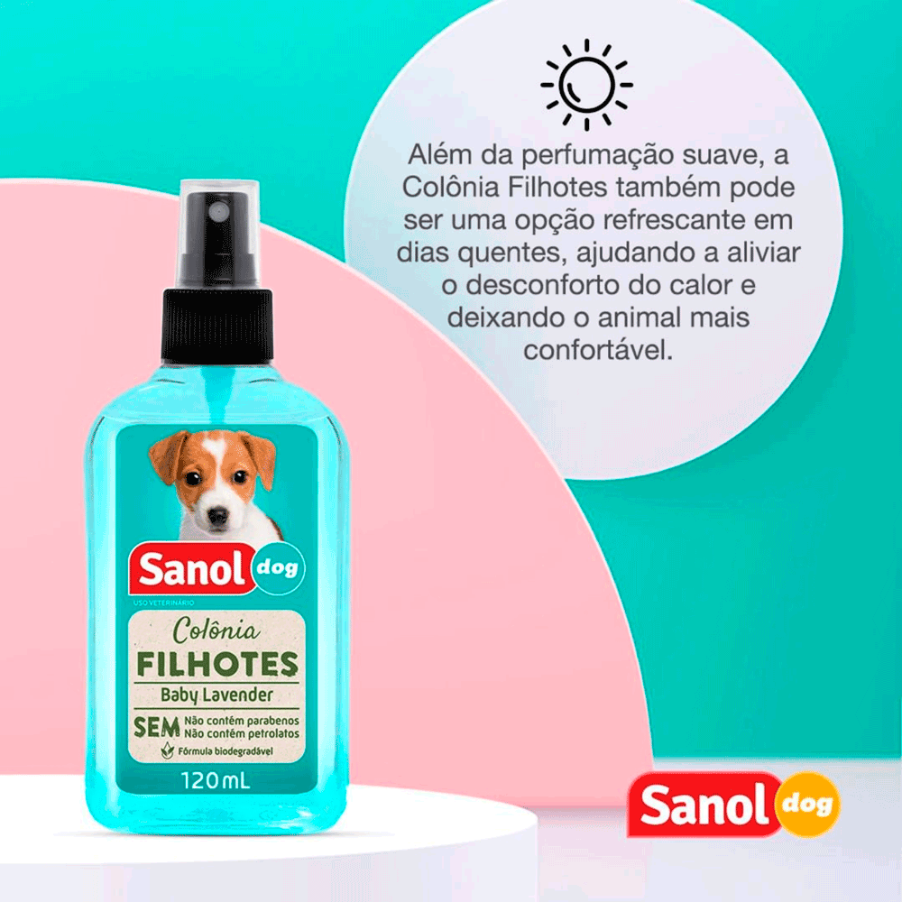 Colônia Filhote Baby Lavender Sanol Dog