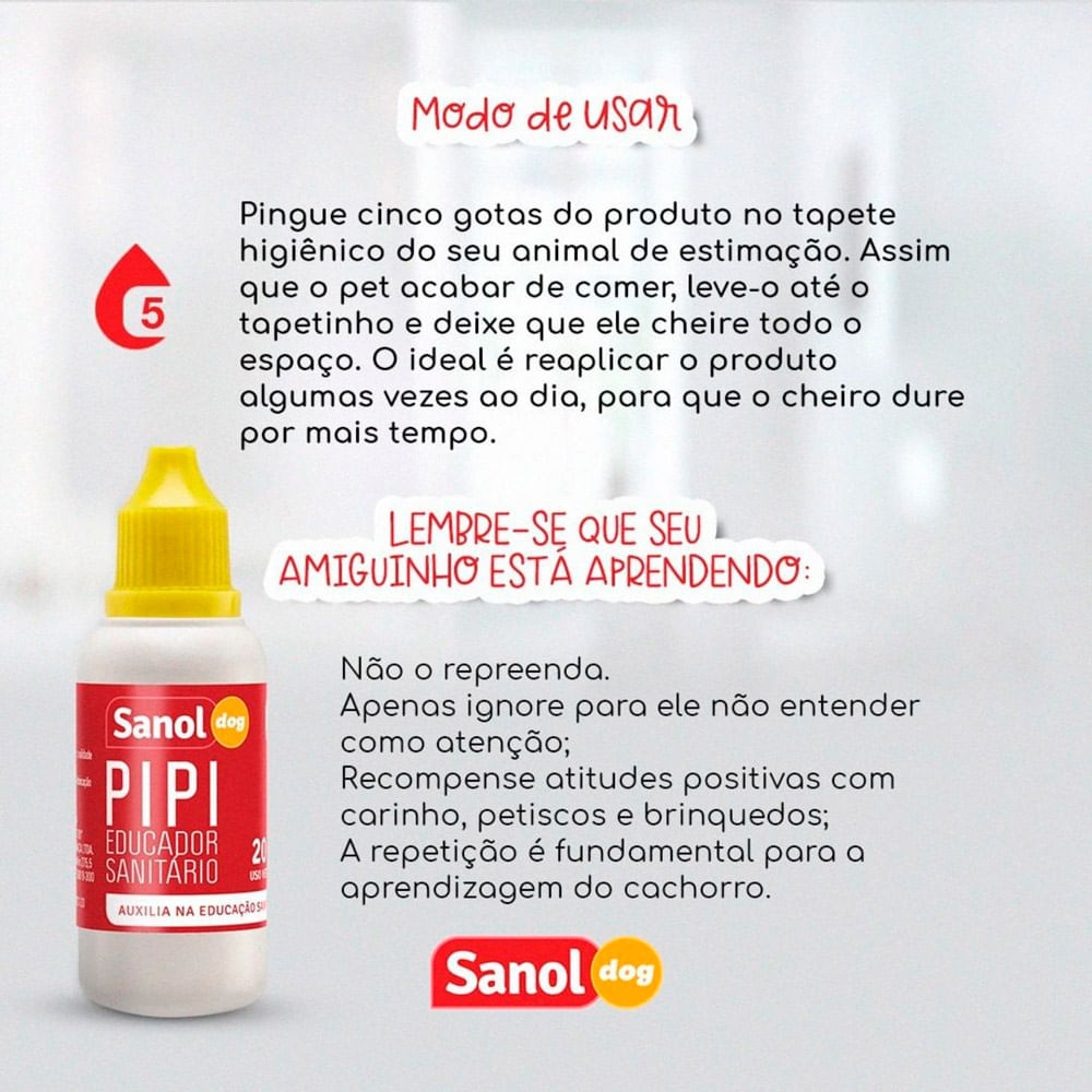 Educador Sanitário Pipi Sanol Dog