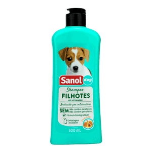 Shampoo para Cães Filhotes Sanol - 500ml