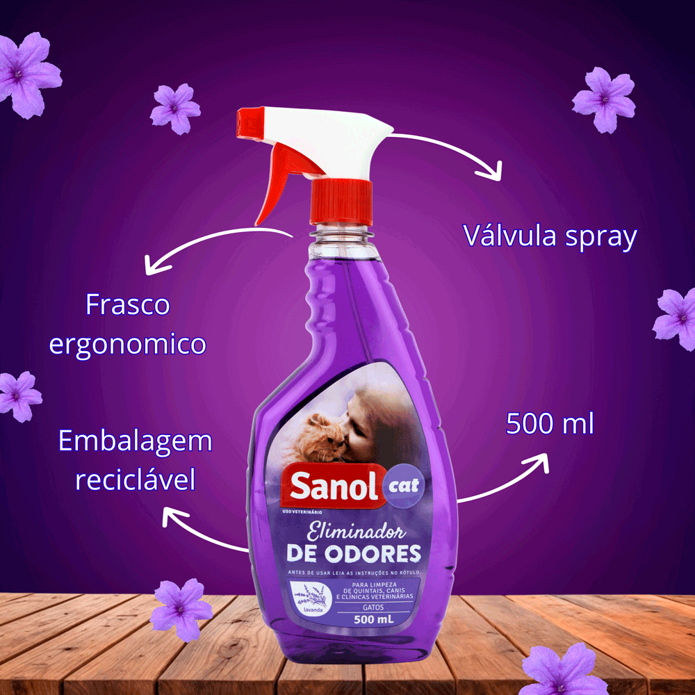 Eliminador de Odores Spray Sanol Cat