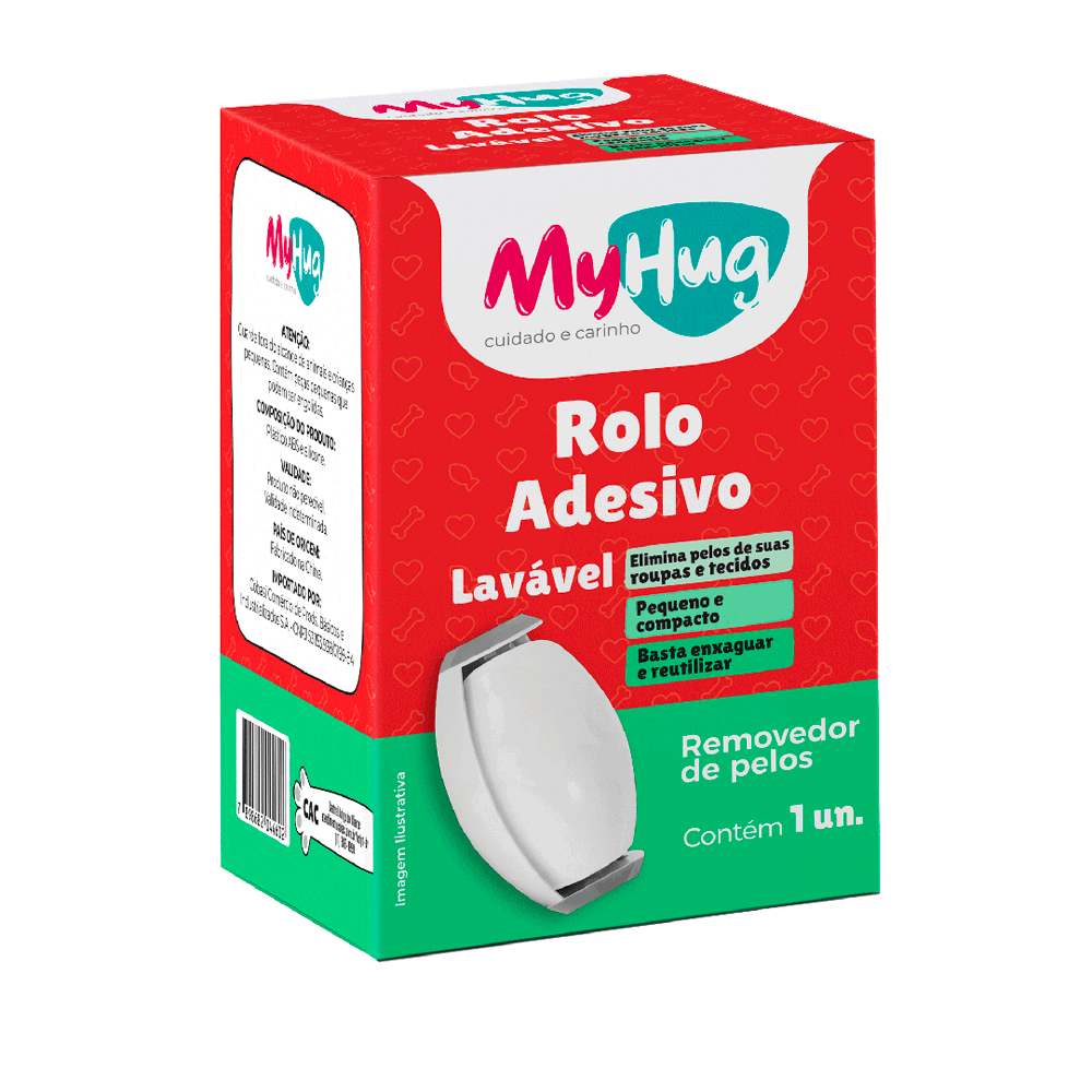 Rolo Adesivo Tira Pelo Lavável MyHug