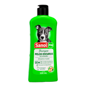 Shampoo Pelos Escuros Cães e Gatos Sanol
