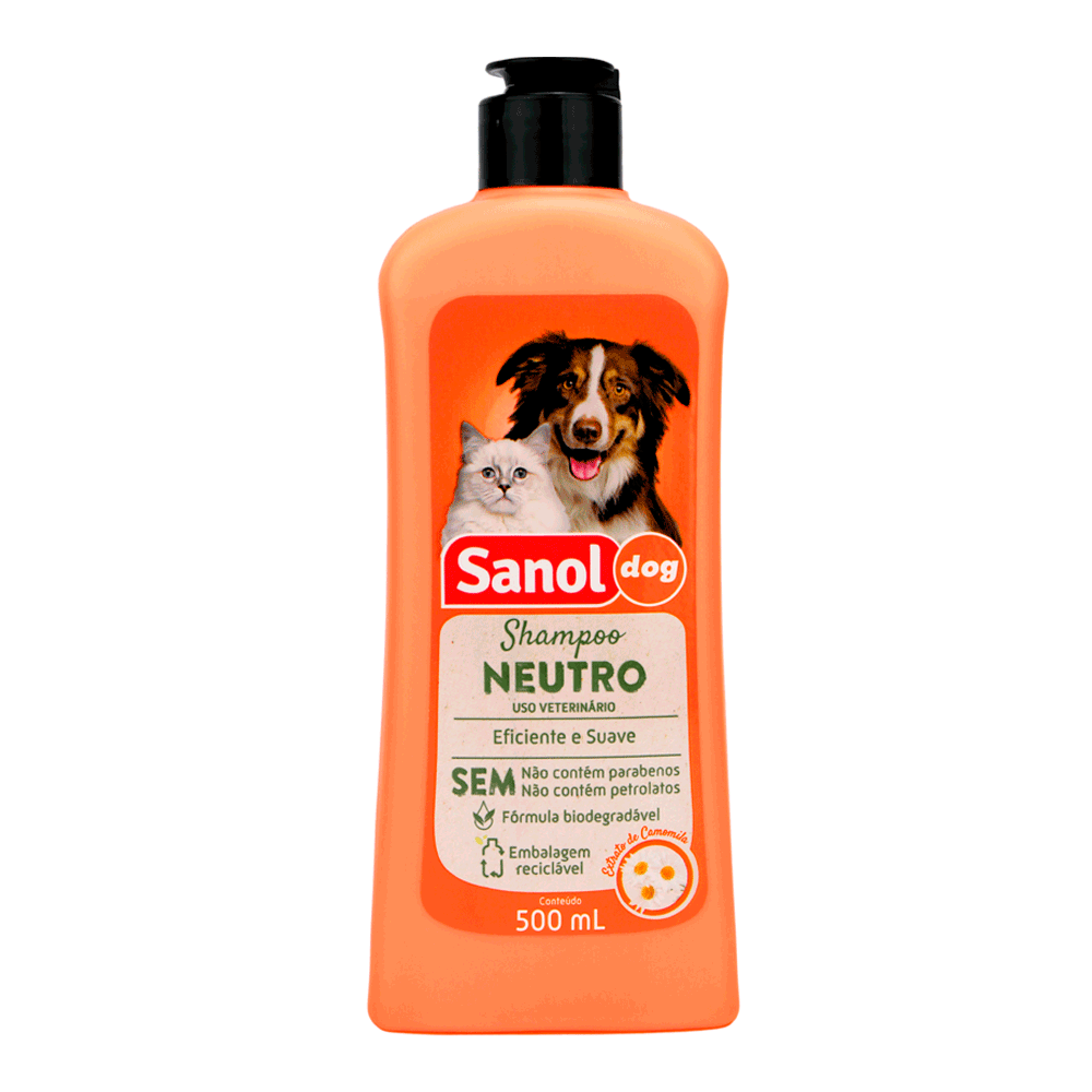Shampoo Neutro Cães e Gatos Sanol