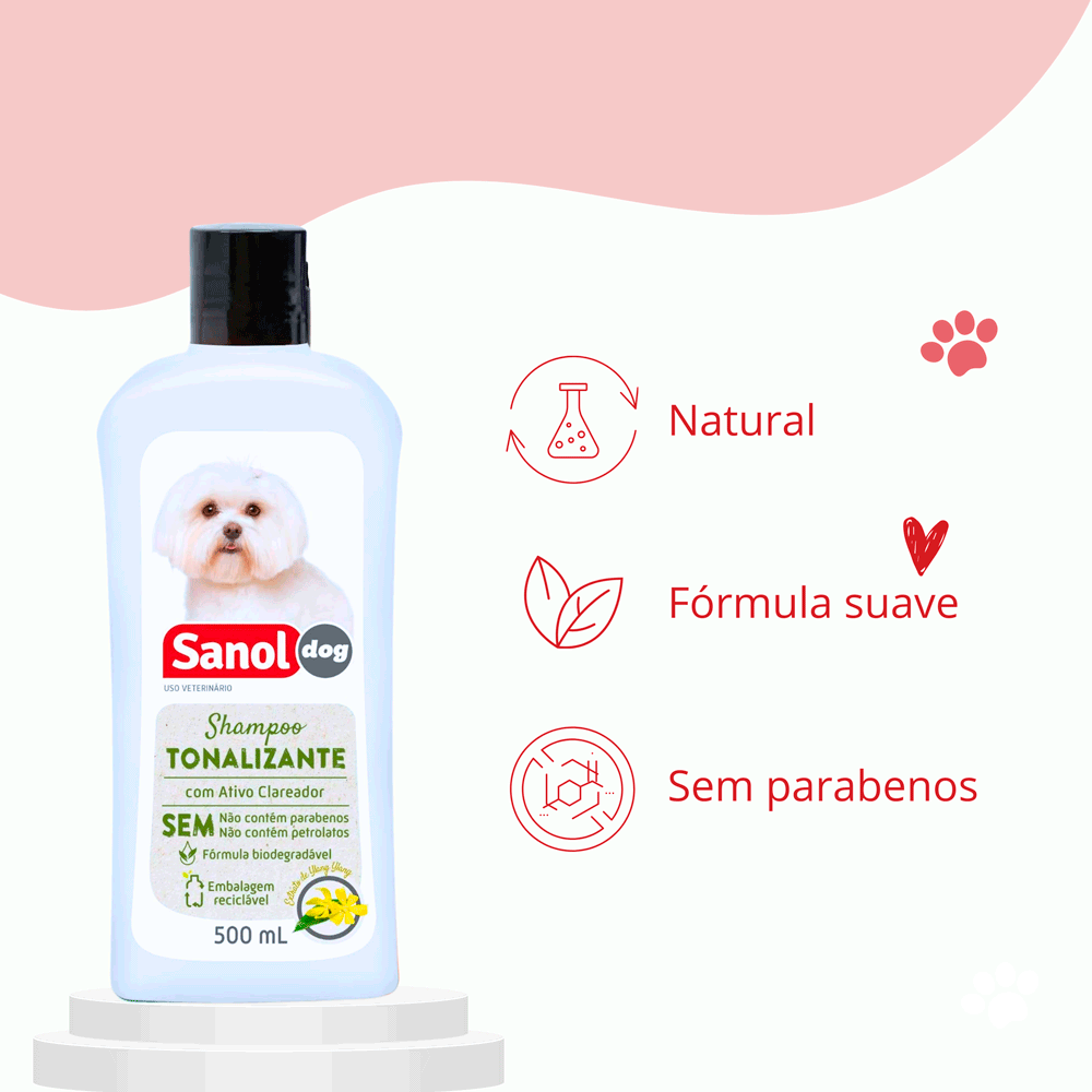 Shampoo Tonalizante Pelos Claros Sanol