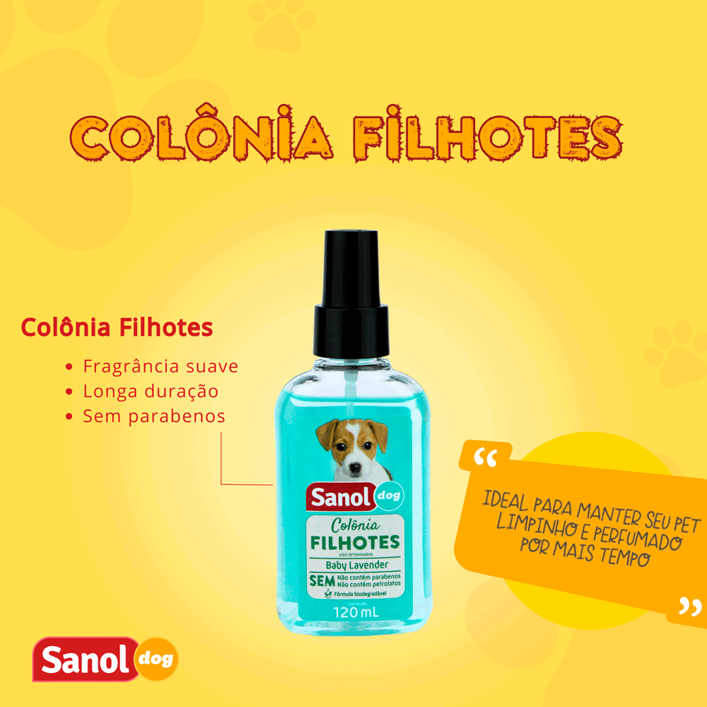Kit Banho Sanol Dog Shampoo, Condicionador e Colônia