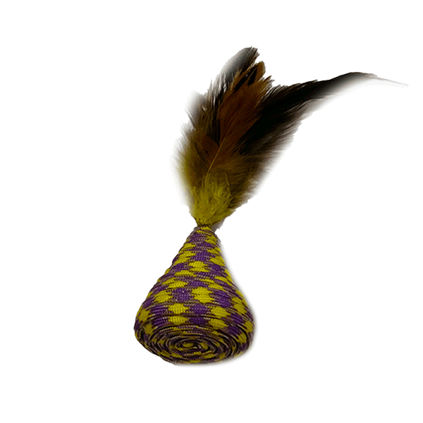 Brinquedo para Gatos Triangulo Luxo com Penas Savana Pet Único