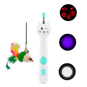 Varinha para Gatos com Luz e Laser Verde Savana Pet