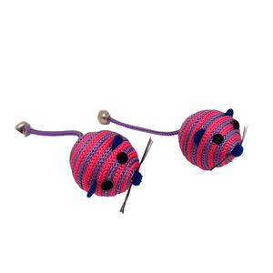 Brinquedo para Gatos Ratinho Roxo Savana Pet - 2 unidades