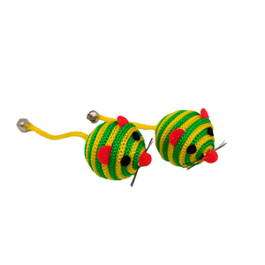 Brinquedo para Gatos Ratinho Verde Savana Pet - 2 unidades