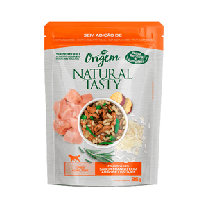 Ração Úmida Origem Natural Tasty Cães Adultos Frango, Arroz e Legumes - 85 g