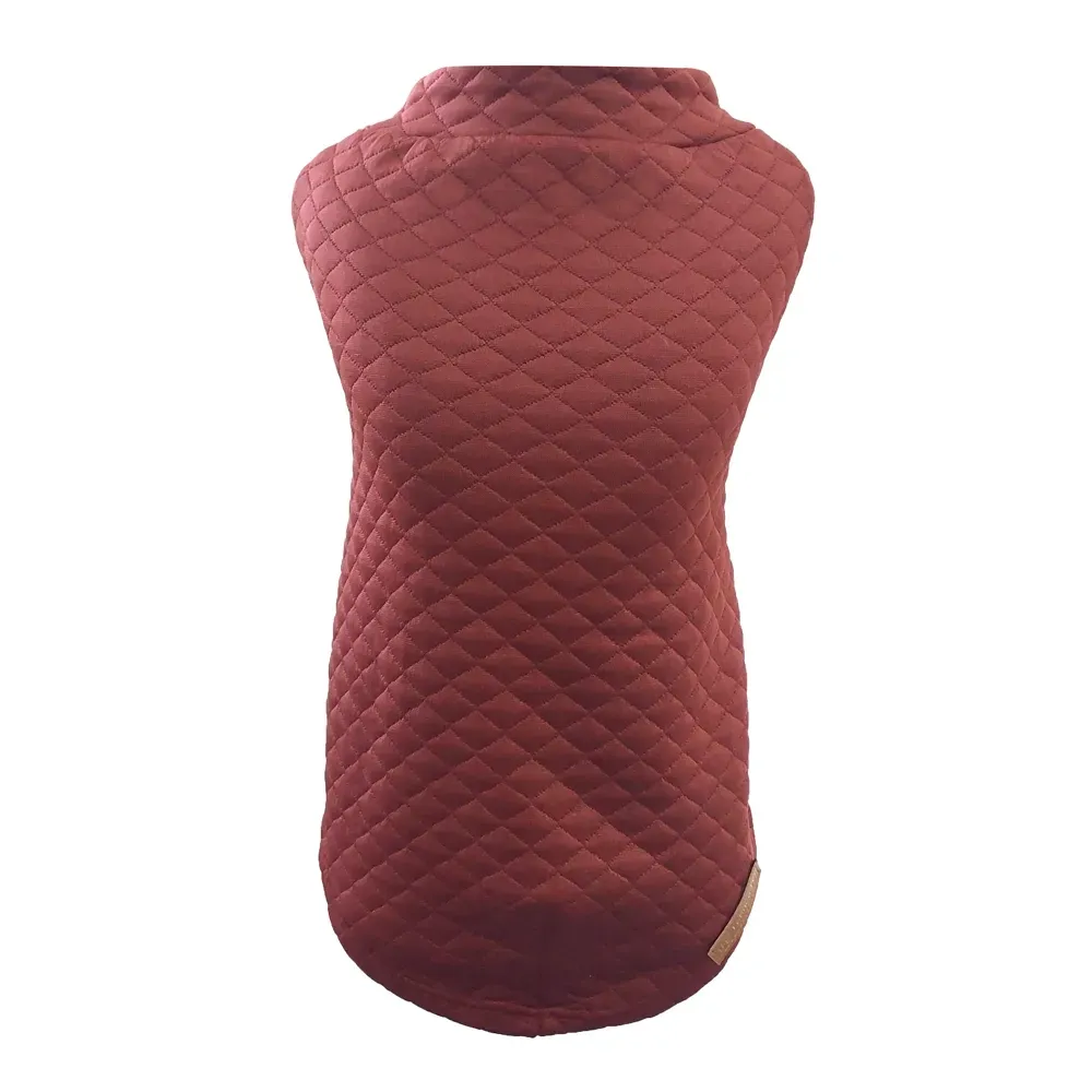 Blusa Matelassê Vinho Fábrica Pet
