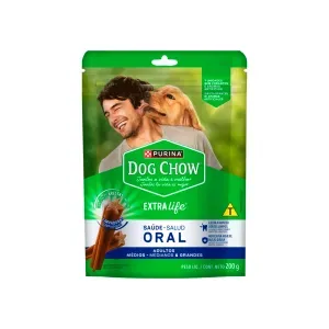 Petisco Dog Chow Extra Life Saúde Oral Cães Médios e Grandes