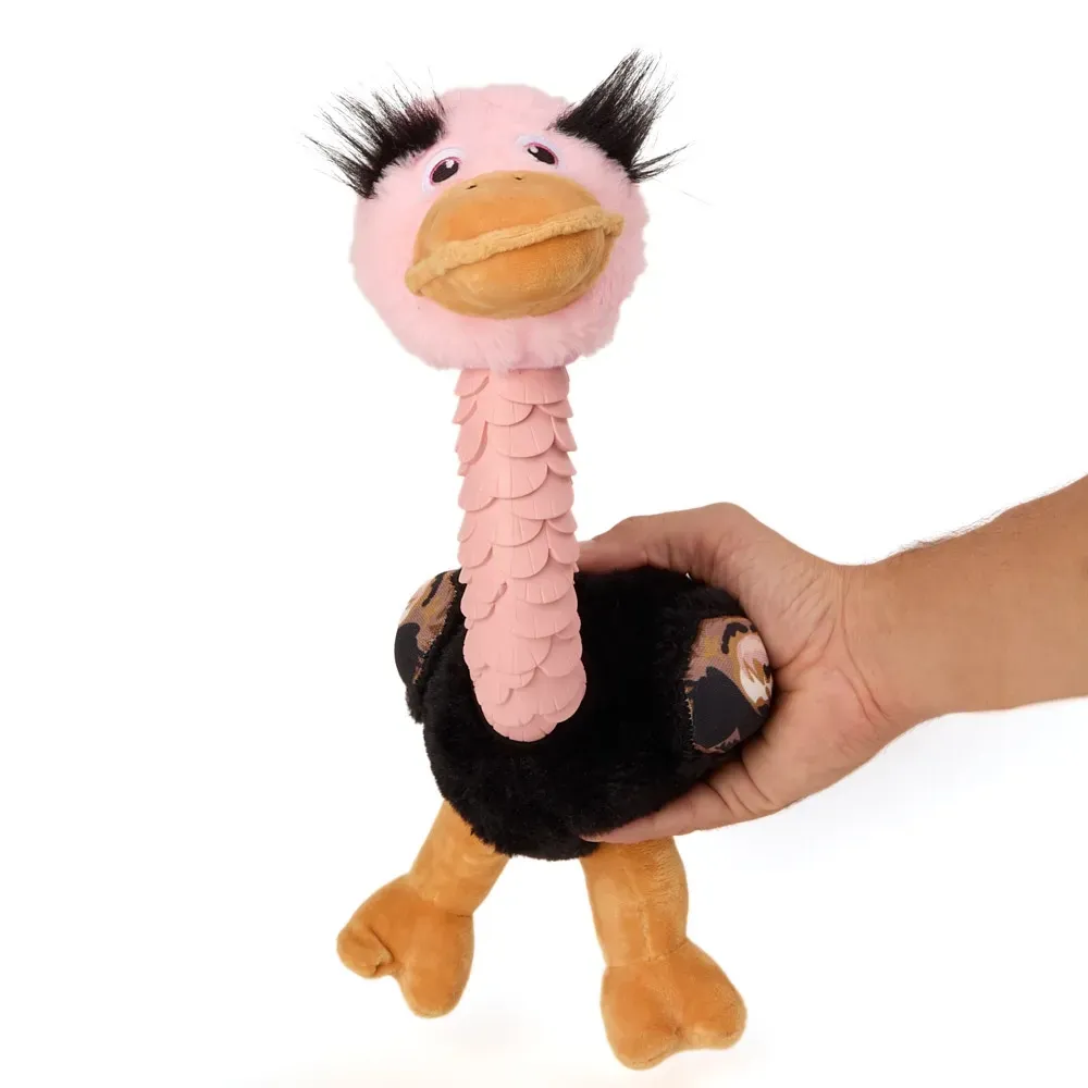 Brinquedo Mordedor Pelúcia Avestruz Jambo Pet