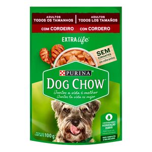 Ração Úmida Dog Chow Cães Adultos Cordeiro - 100 g