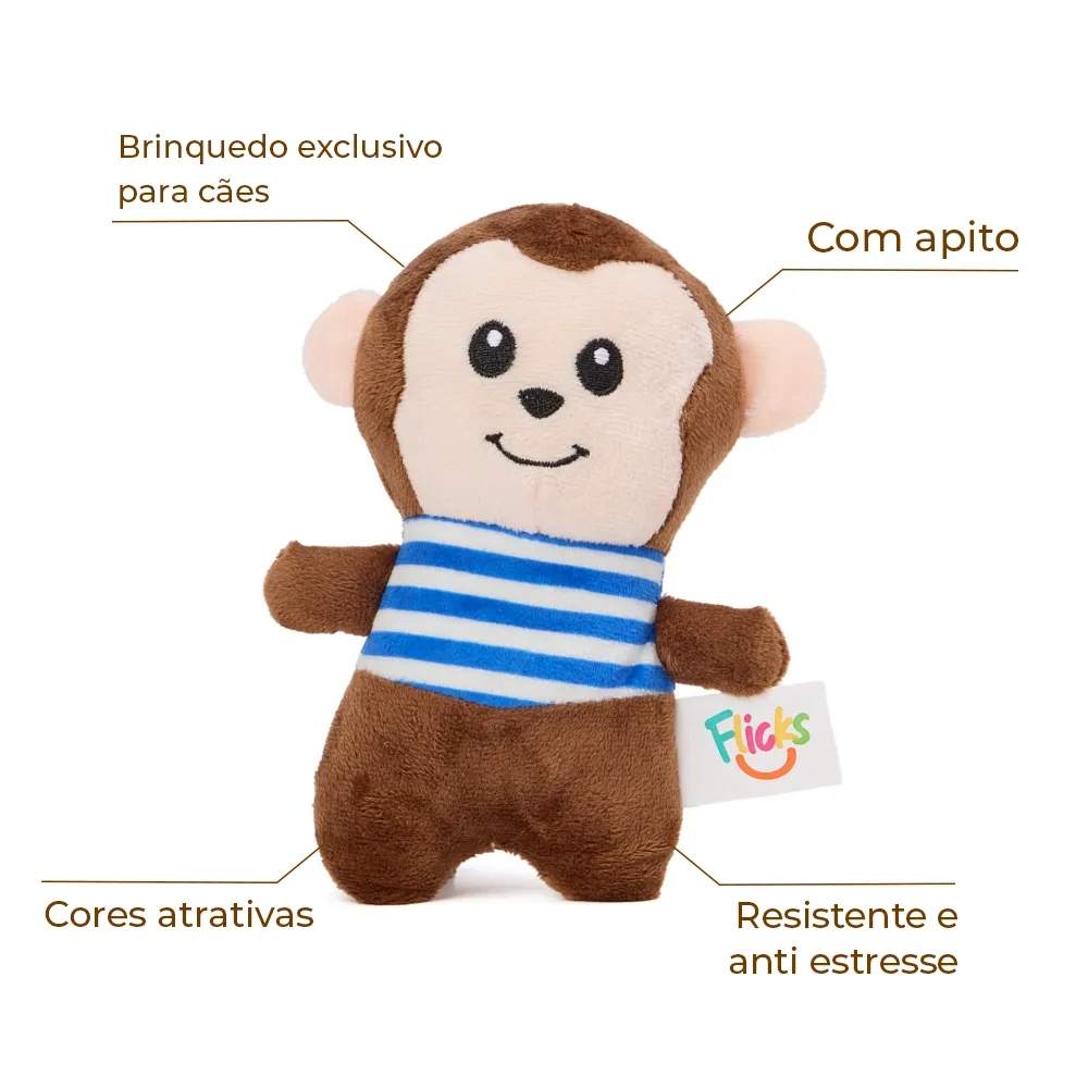 Brinquedo Pelúcia Macaquinho Navy Flicks