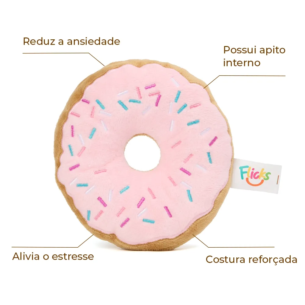 Brinquedo Pelúcia Donut Flicks