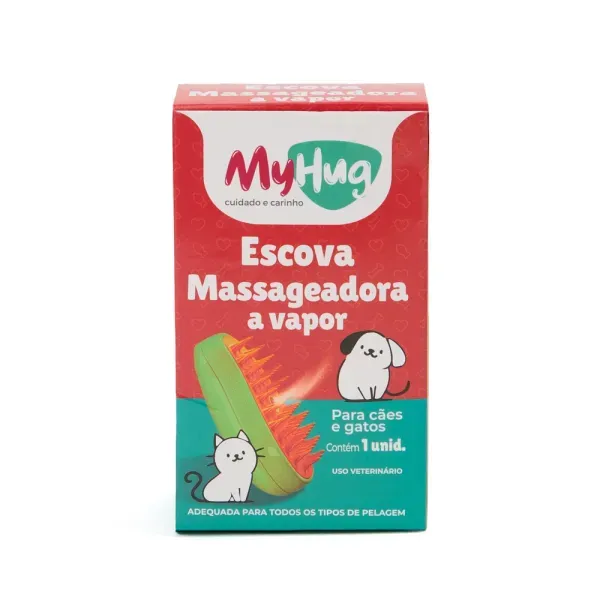 Escova Massageadora a Vapor para Cães e Gatos MyHug Único