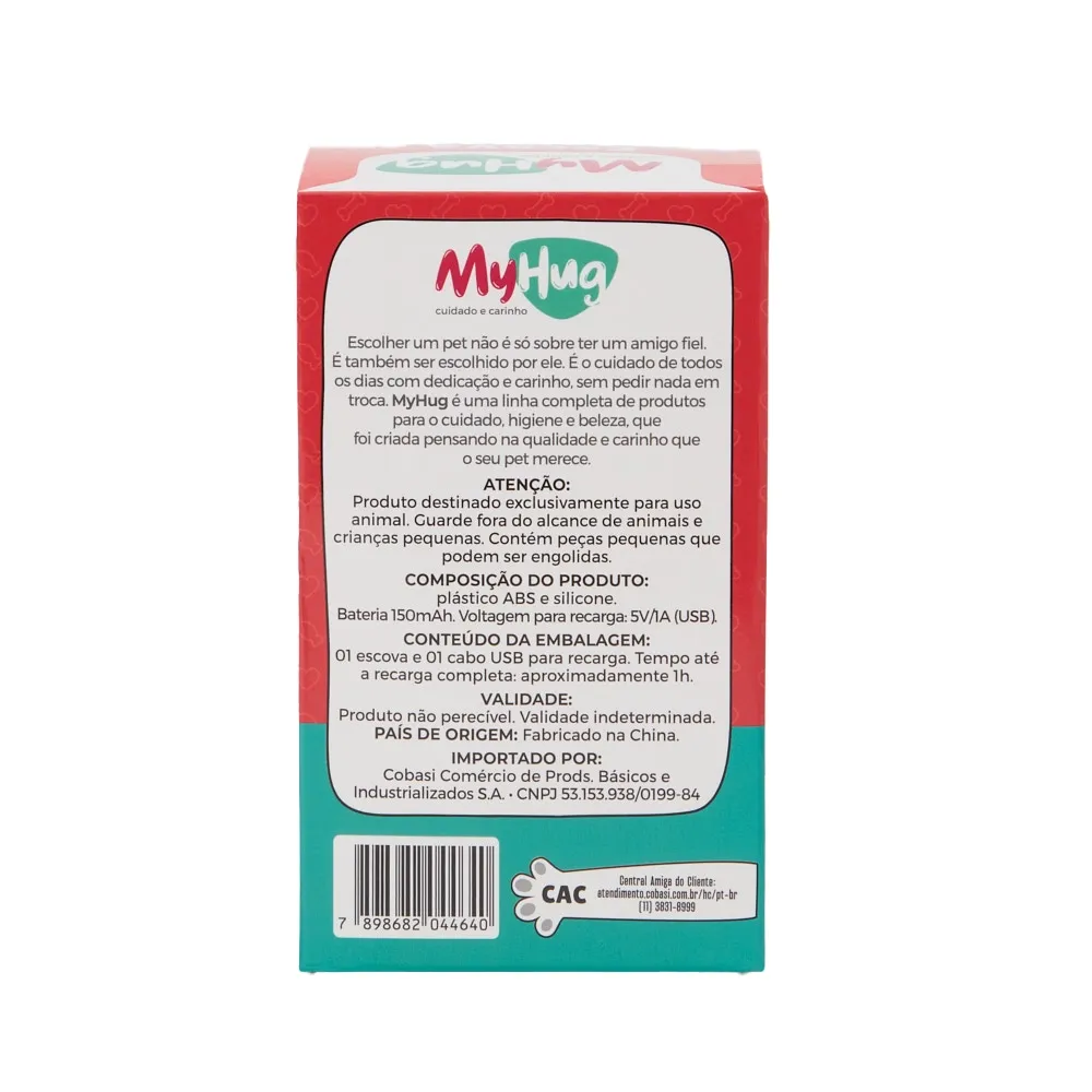 Escova Massageadora a Vapor para Cães e Gatos MyHug