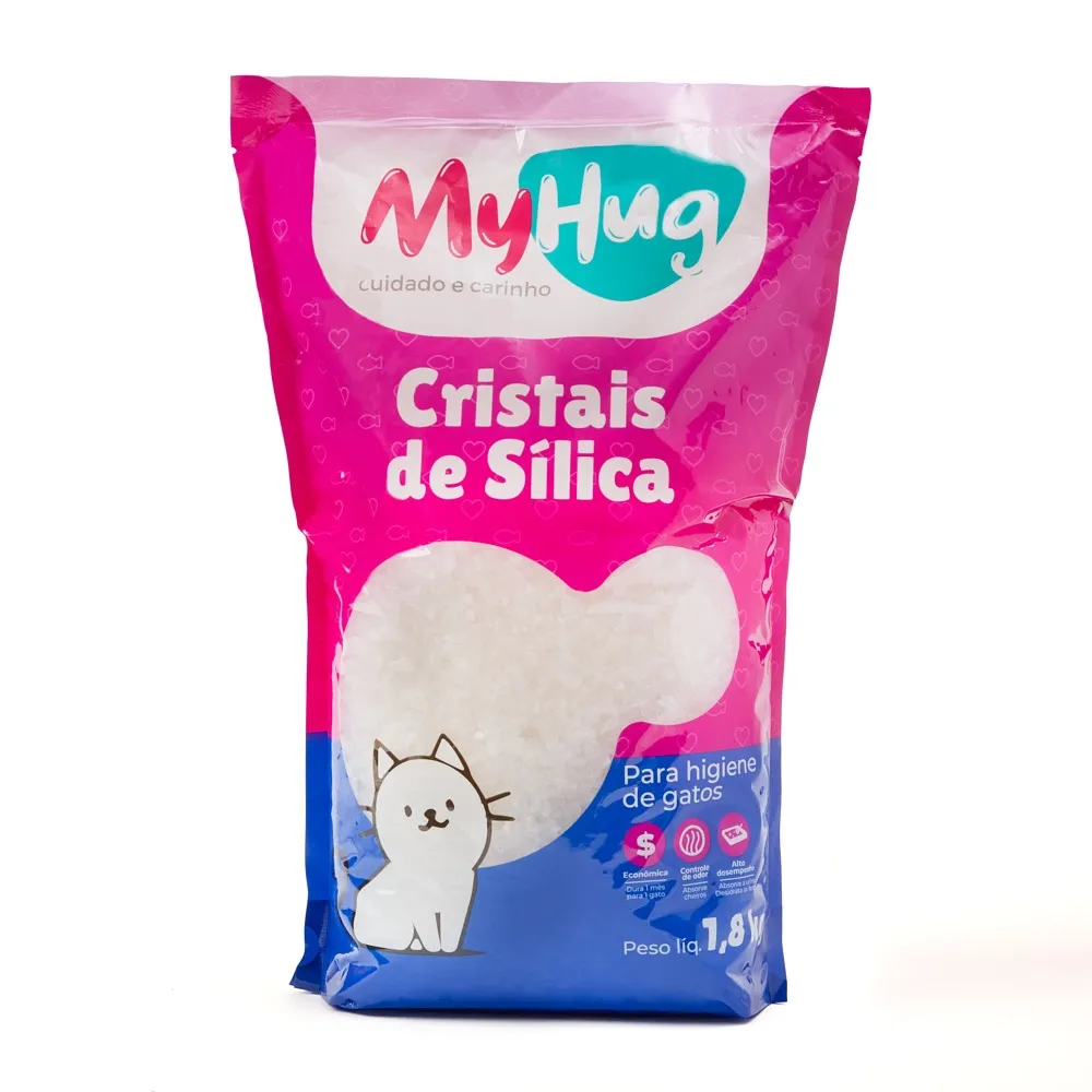 Areia Sílica MyHug Regular para Gatos